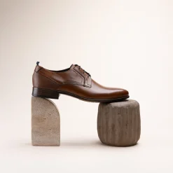 Derbies MARRON Homme CUIR Motif Uni Lacets