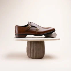 Derbies MARRON Homme CUIR Motif Uni Boucle