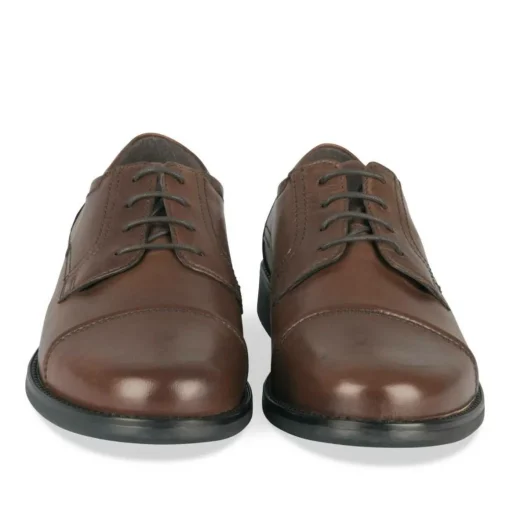 Derbies MARRON Homme CUIR Motif Uni Lacets