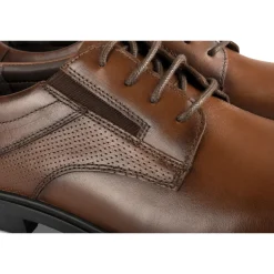 Derbies MARRON Homme CUIR Motif Uni A Enfiler