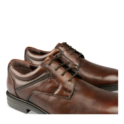 Derbies MARRON Homme CUIR Motif Uni Lacets