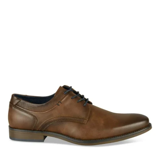 Derbies MARRON Homme Motif Uni Lacets