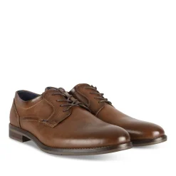 Derbies MARRON Homme Motif Uni Lacets