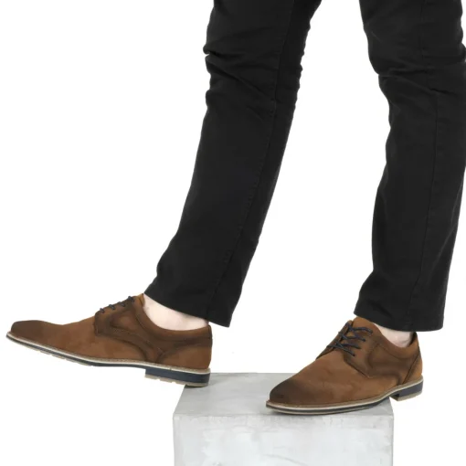 Derbies MARRON Homme Motif Uni Lacets