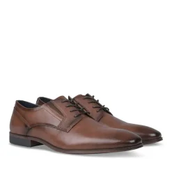 Derbies MARRON Homme Motif Uni Lacets