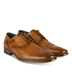 Derbies MARRON Homme Motif Uni Lacets