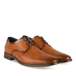 Derbies MARRON Homme Motif Uni Lacets