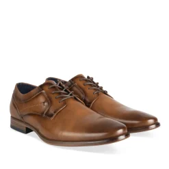 Derbies MARRON Homme Motif Uni Lacets