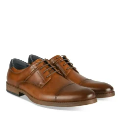Derbies MARRON Homme Motif Uni Lacets