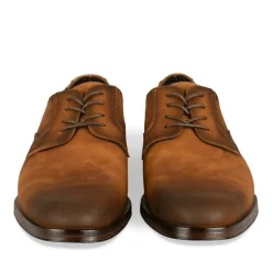 Derbies MARRON Homme Motif Uni Lacets