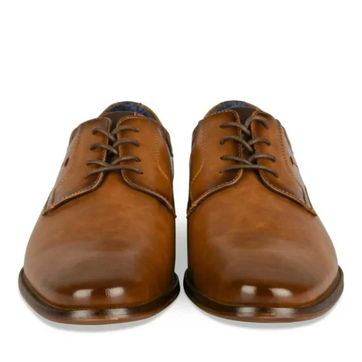 Derbies MARRON Homme Motif Uni Lacets