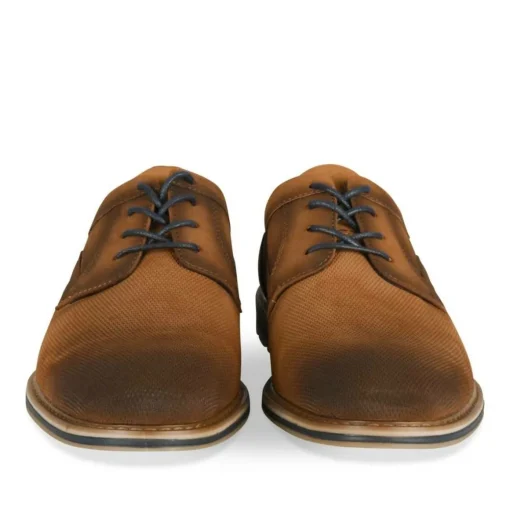 Derbies MARRON Homme Motif Uni Lacets