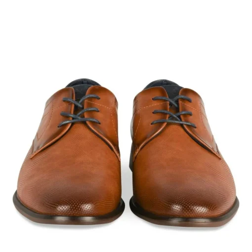 Derbies MARRON Homme Motif Uni Lacets