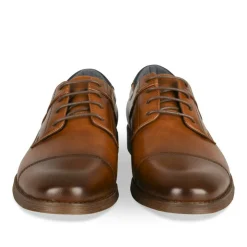 Derbies MARRON Homme Motif Uni Lacets