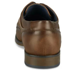 Derbies MARRON Homme Motif Uni Lacets