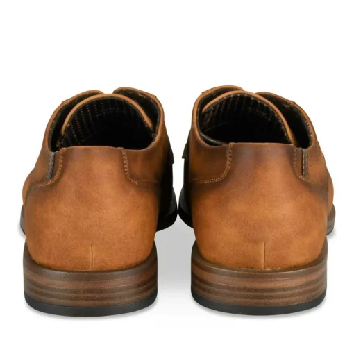 Derbies MARRON Homme Motif Uni Lacets