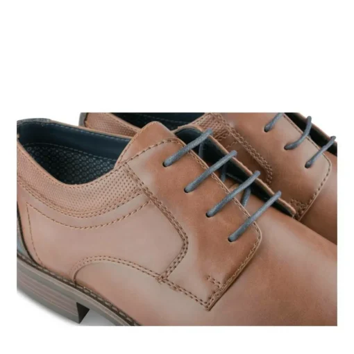 Derbies MARRON Homme Motif Uni Lacets
