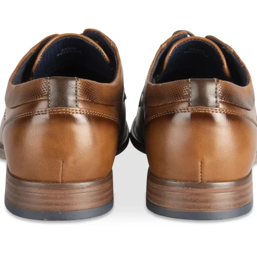 Derbies MARRON Homme Motif Uni Lacets