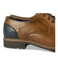 Derbies MARRON Homme Motif Uni A Enfiler
