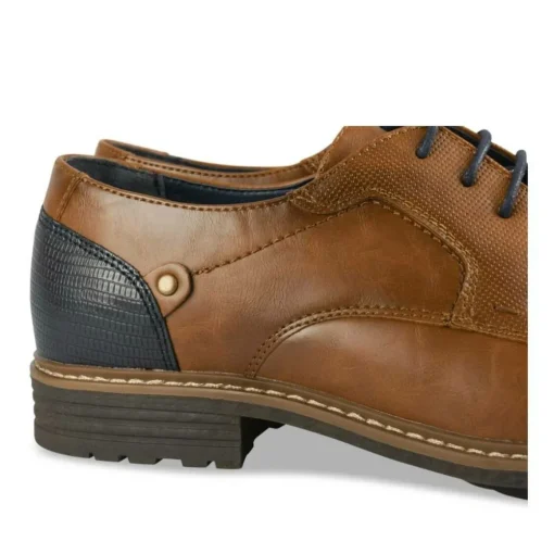 Derbies MARRON Homme Motif Uni A Enfiler