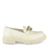 Derbies Mocassin BEIGE Fille Motif Chaîne A Enfiler