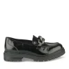 Derbies Mocassin NOIR Fille Motif Chaîne A Enfiler