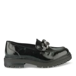 Derbies Mocassin NOIR Fille Motif Chaîne A Enfiler