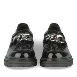 Derbies Mocassin NOIR Fille Motif Chaîne A Enfiler