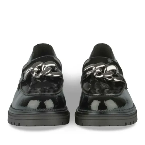 Derbies Mocassin NOIR Fille Motif Chaîne A Enfiler