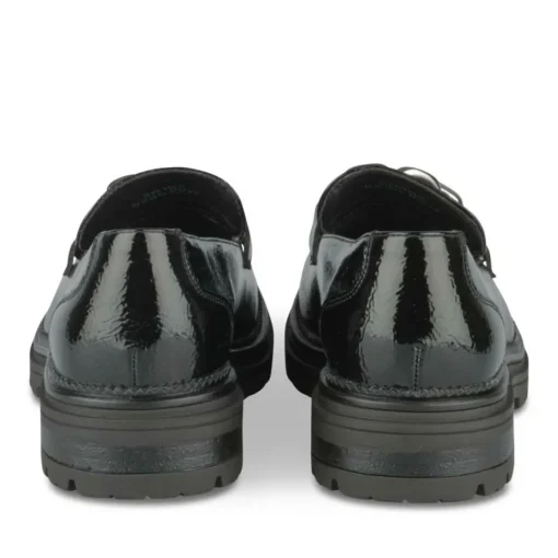 Derbies Mocassin NOIR Fille Motif Chaîne A Enfiler