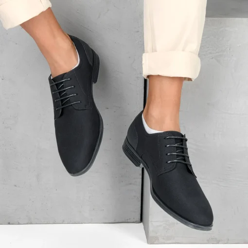Derbies NOIR DENIM SIDE