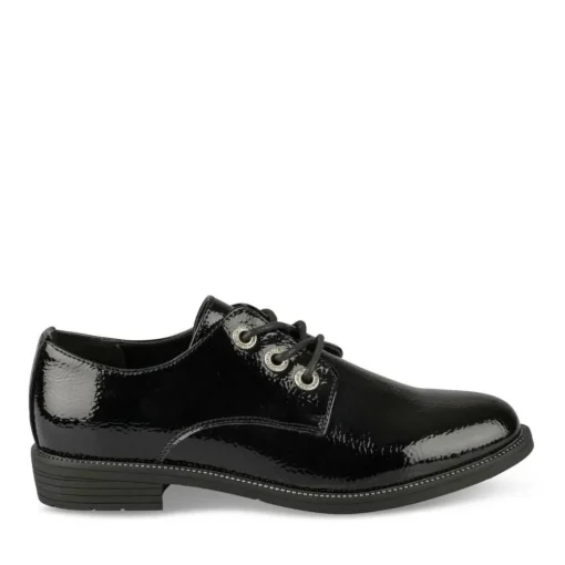 Derbies NOIR Femme Motif Uni Lacets