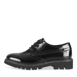 Derbies NOIR Femme Motif Uni Lacets