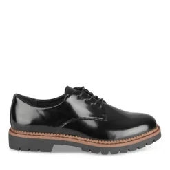 Derbies NOIR Femme Motif Uni Lacets