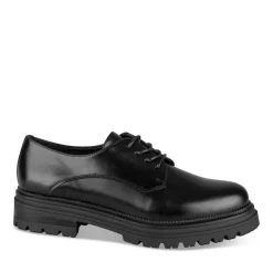 Derbies NOIR Femme Motif Uni Lacets