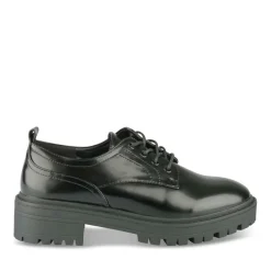 Derbies NOIR Femme Motif Uni Lacets