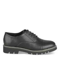 Derbies NOIR Femme Motif Uni Lacets