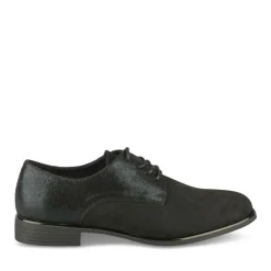 Derbies NOIR Femme Motif Paillettes Lacets