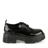 Derbies NOIR Femme Motif Uni Lacets