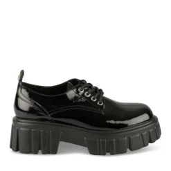Derbies NOIR Femme Motif Uni Lacets