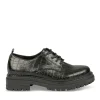 Derbies NOIR Femme Motif Animal