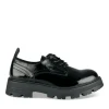 Derbies NOIR Femme Motif Vernis A Enfiler
