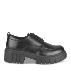 Derbies NOIR Femme Motif Uni Lacets