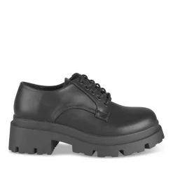 Derbies NOIR Femme Motif Uni Lacets