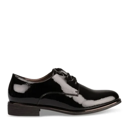 Derbies NOIR Femme Motif Uni Lacets