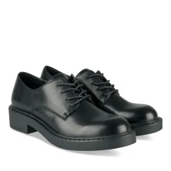 Derbies NOIR Femme Motif Uni Lacets