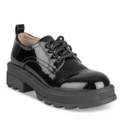Derbies NOIR Femme Motif Uni Lacets