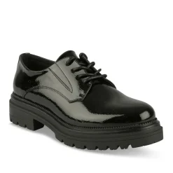 Derbies NOIR Femme Motif Uni Lacets