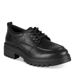 Derbies NOIR Femme Motif Uni Lacets