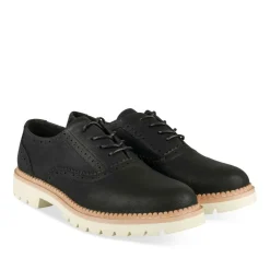 Derbies NOIR Femme Motif Uni Lacets